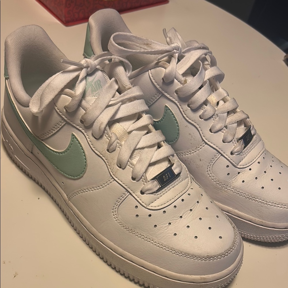 Nike White Sneakers with Textured Sole